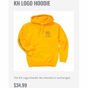 💛 NWOT Katy Hearn FIT Gold Hoodie Size - S